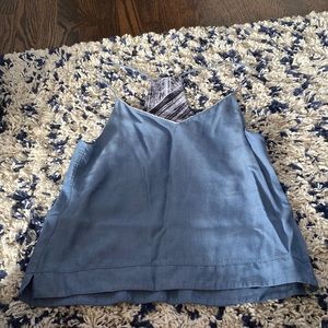 This is a Lululemon spaghetti strap crop top. It is a looser crop top.